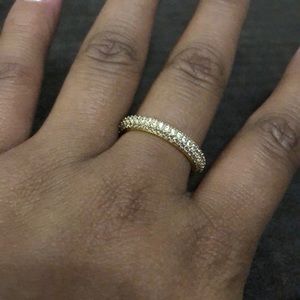 Crystal studded ring